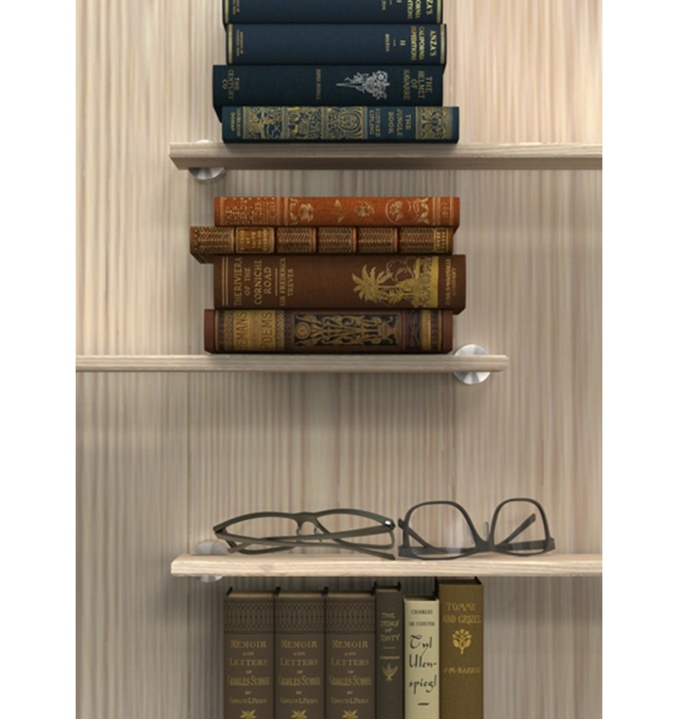 FROST Зажим для полок 5 » 2 шт. почищенный Нержавеющая сталь Матовый N1933  - Вид №1