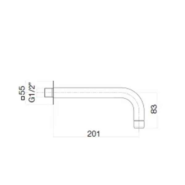 SE0371015 Излив , хром Webert Sax Evolution  - Вид №1