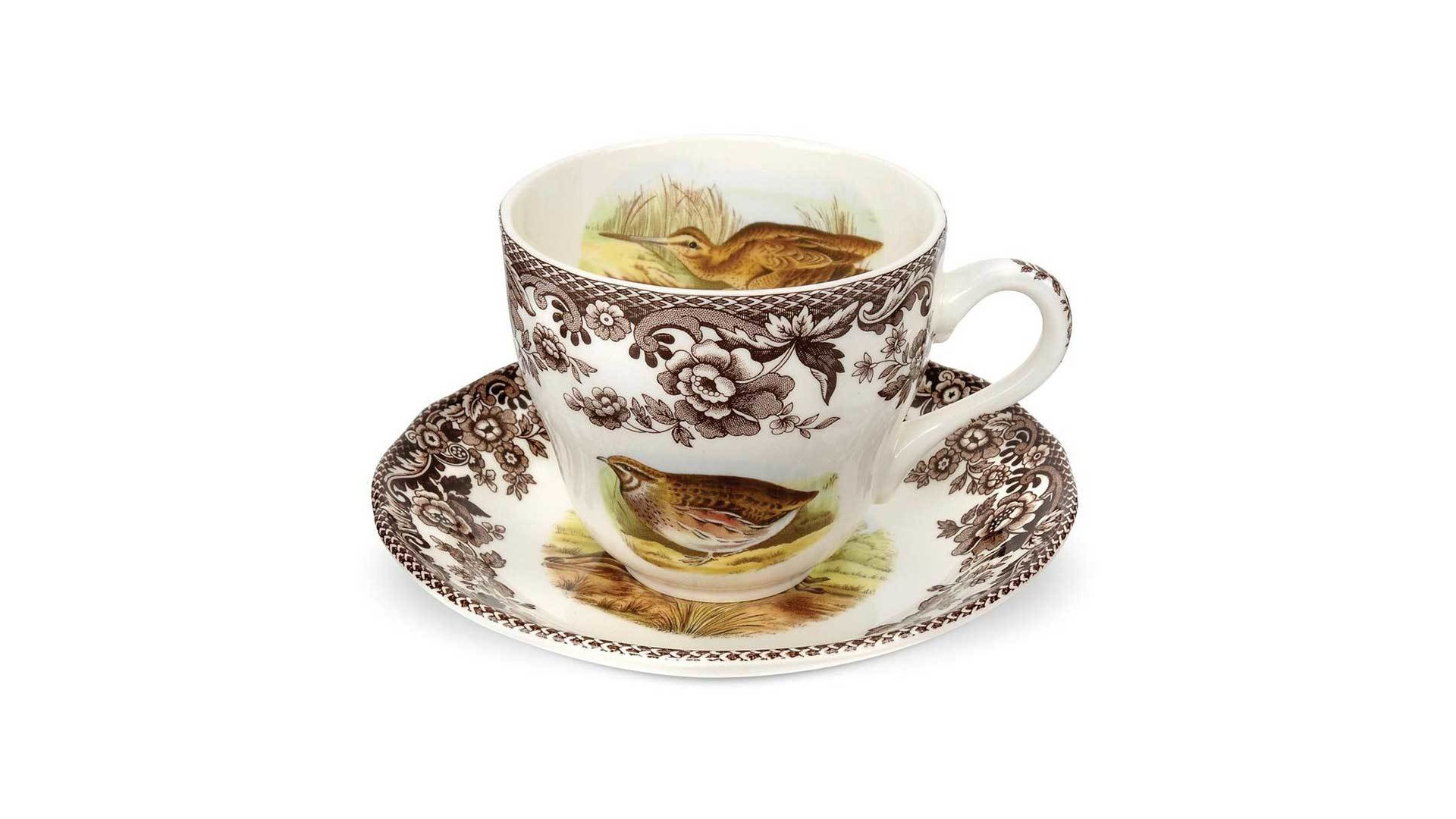 10649585 Spode Сервиз чайный Spode Английские охотничьи мотивы на 6 персон 15 предметов Фаянс  - Вид №1