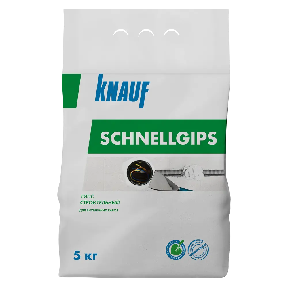 Алебастр KNAUF Шнельгипс для ремонта и декора 5 кг 86808728 STLM-0071803