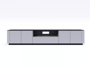 Низкий шкаф для телевизора с распашными дверцами