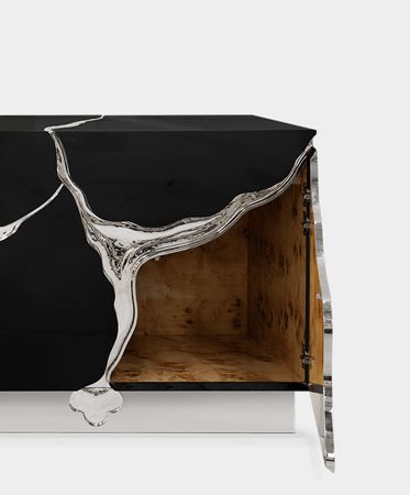 0-059 Буфет Lapiaz черный серебристый Boca Do Lobo  - Вид №11