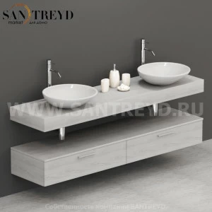 M20052NO Столешница для накладных и встраиваемых раковин 200 см цвет Орегон ARREDO WOOD Италия