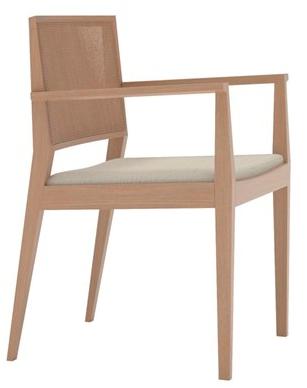 Andreu World Мягкое плетеное кресло с подлокотниками Manila So2133 - Вид №2