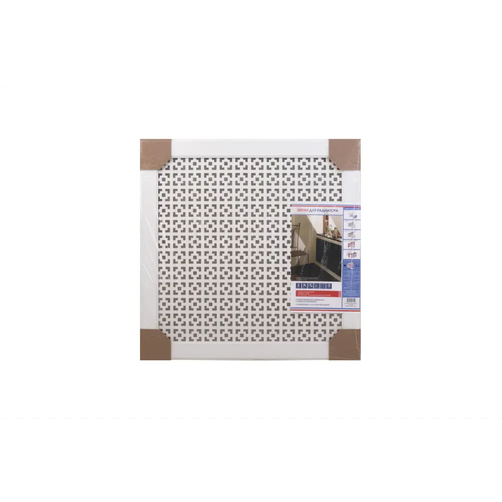 Экран радиатора Дамаско 60x60 см МДФ цвет белый Santreyd STLM-2106157 - Вид №2