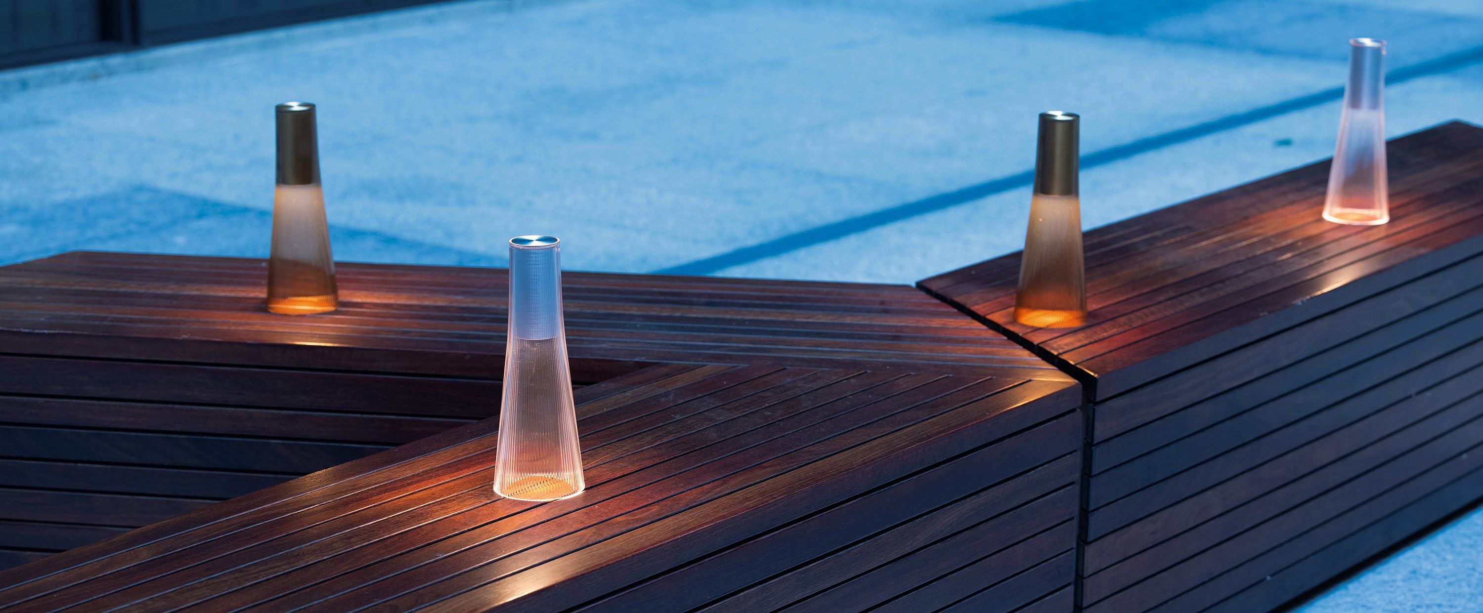 Светодиодная настольная лампа с батарейным питанием PMMA Pablo Designs CANDÉL ARCH-00106959 - Вид №3