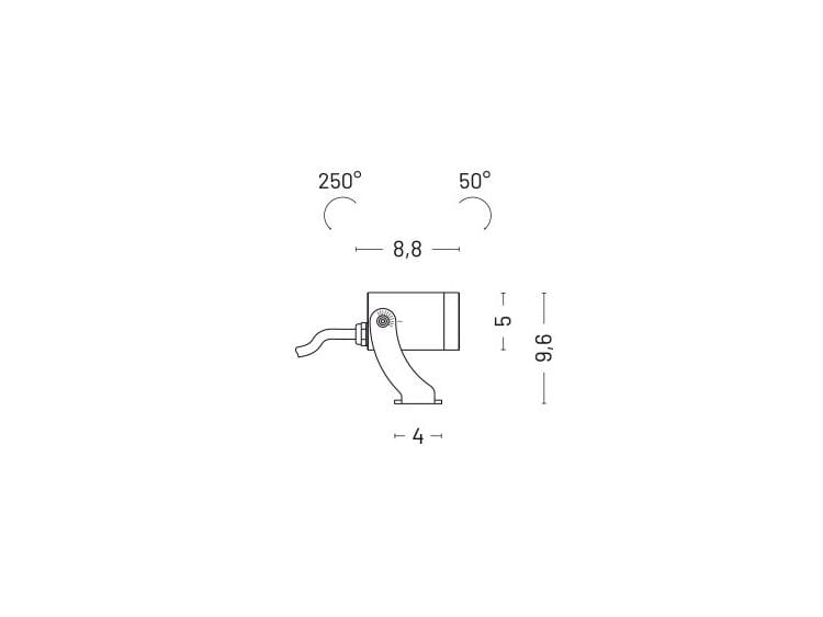 Алюминиевый регулируемый светодиодный наружный прожектор [LND] общие ARCH-00030713 - Вид №12