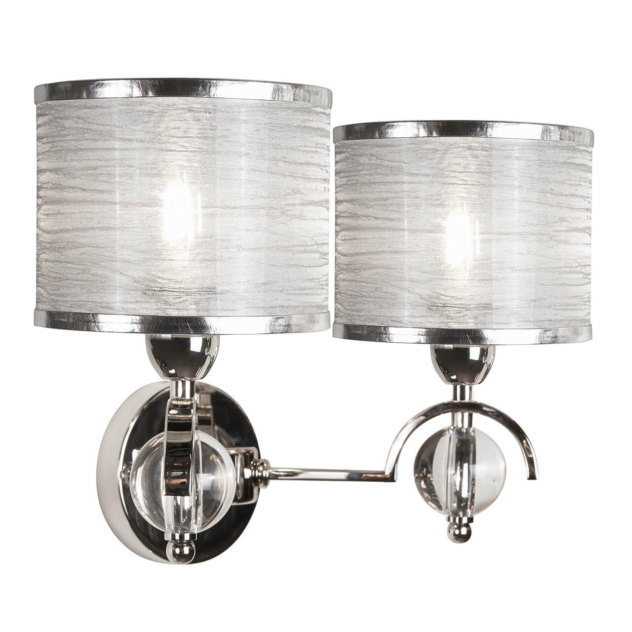 Бра с абажуром на 2 лампы никель Chelsea W2400-2 ILAMP CHELSEA 00-3949172 Никель - Вид №1