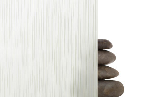 FSRT310 Стекло Vivigraphix graphica показано в конфигурации вида с прослойкой текущего рисунка белого цвета и стандартной отделкой Forms-surfaces