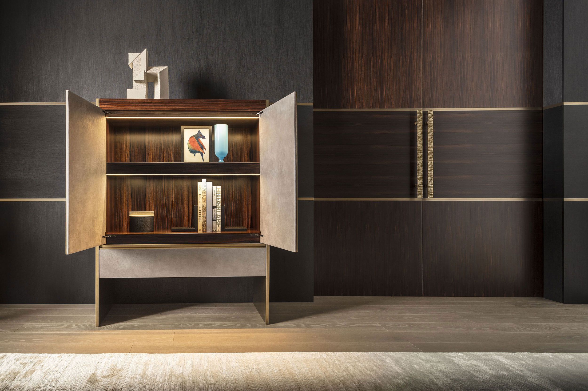 Деревянный сервант с кожаной обивкой OAK Metronome ARCH-00142312 - Вид №4