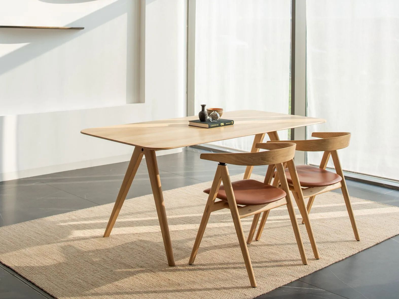 Прямоугольный дубовый стол Gazzda Ava ARCH-00093703 - Вид №4