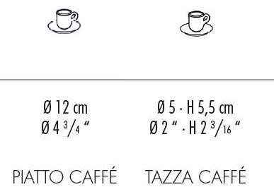 Cerasarda Керамическая кофейная чашка с блюдцем Il grancolore Ptc/tc - Вид №5