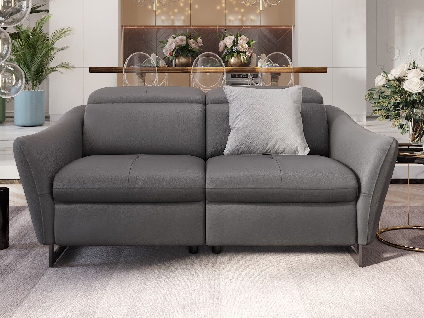 2-местный кожаный диван Sofanella MODENA ARCH-00039928 - Вид №8