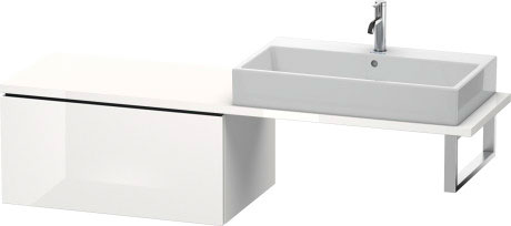 LC583401818 L-Cube Шкафчик для консоли Белый матовый, декор Duravit - Вид №2