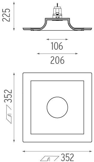 Flos Встраиваемый потолочный светильник из гипса отраженного света Soft collection - in sun-id-1404715 - Вид №4