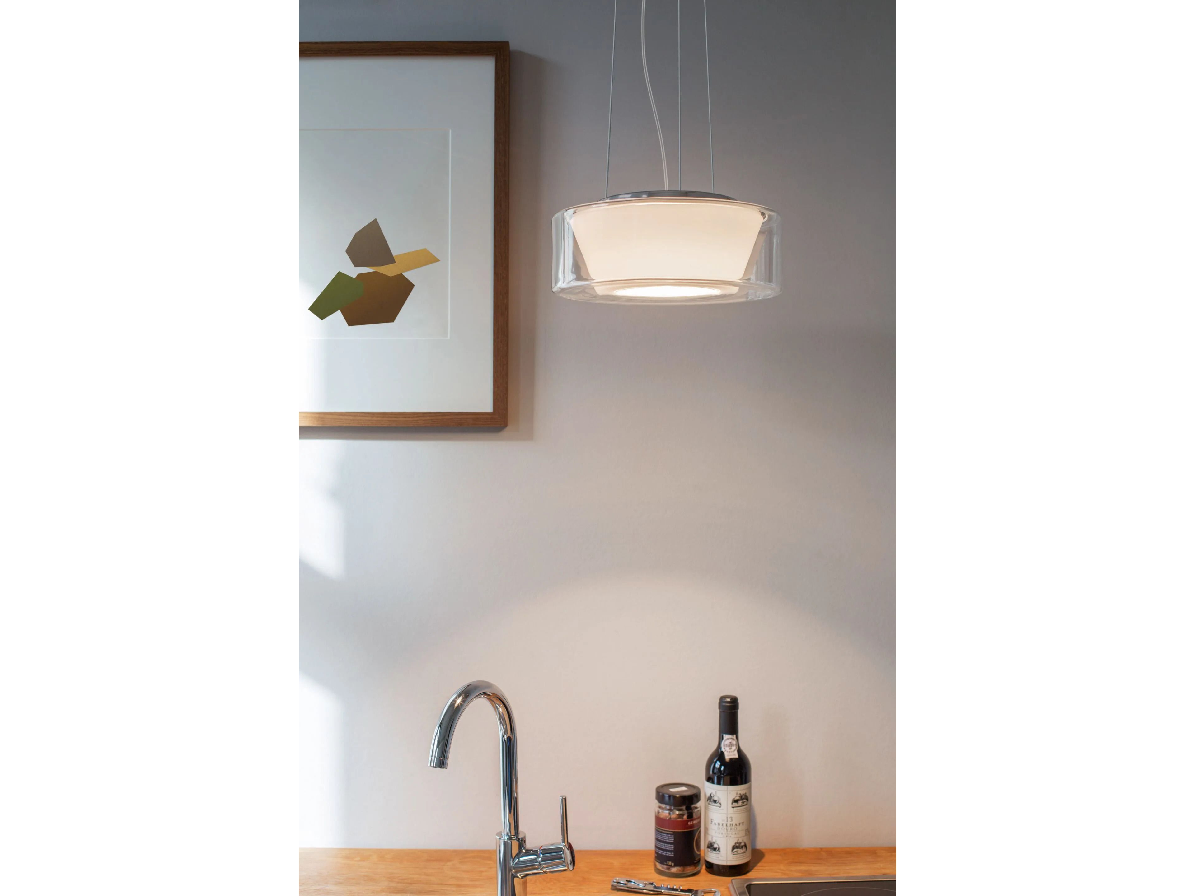 Стеклянный светодиодный подвесной светильник serien.lighting керлинг ARCH-00059878 - Вид №7