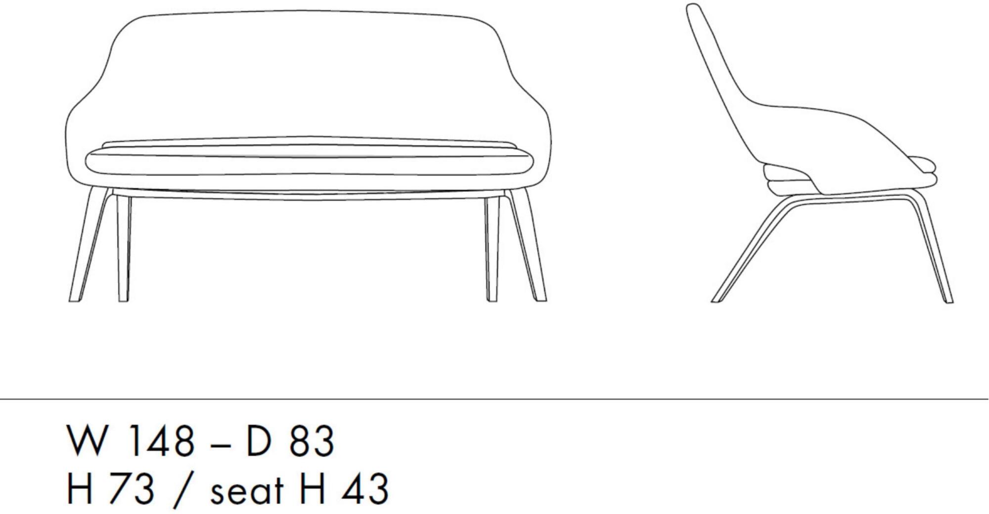 Sinetica 2-х местный тканевый диван по контракту Captain sun-id-1462871 - Вид №3