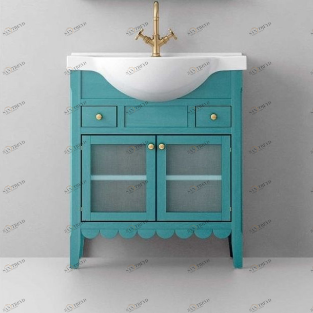 Avila Dos Тумба напольная "Волны" с раковиной ETNA 75 Color 29 COUNTRY ETNA COUNTRY 01044180120362N29