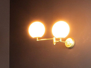 Латунный светодиодный настенный светильник