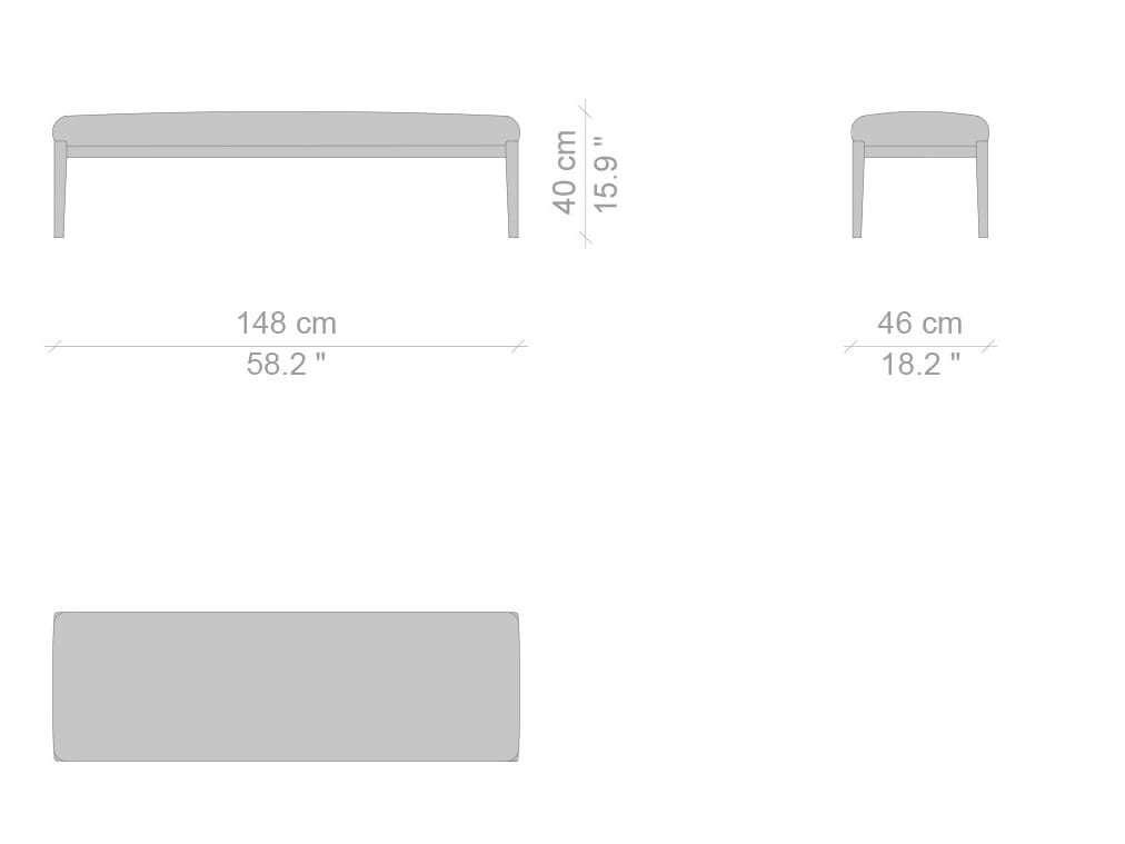 Съемная кожаная скамья CASSINA тонкий хлопок ARCH-00113951 - Вид №4