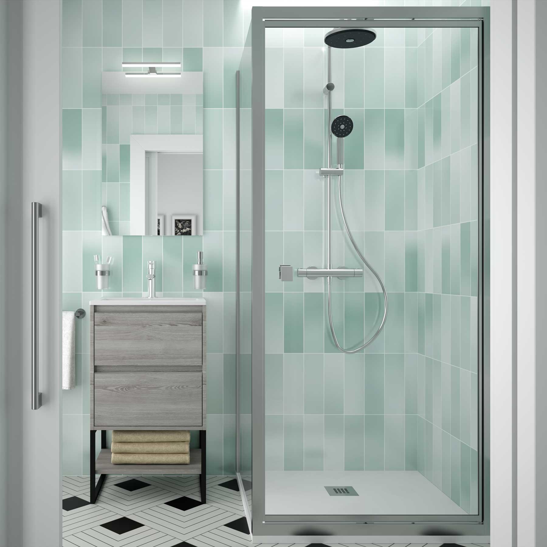 24075 SALGAR Мебель для умывальника S40 500 2 ящика BAY PINE 497 x 556 x 385 мм Лавровая сосна  - Вид №2