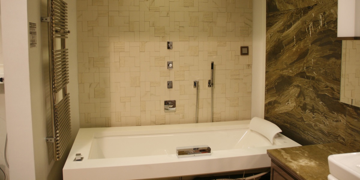 Ванна встроенная с гидромассажем Aura Uno 9443-733 Jacuzzi 9443733 - Вид №1