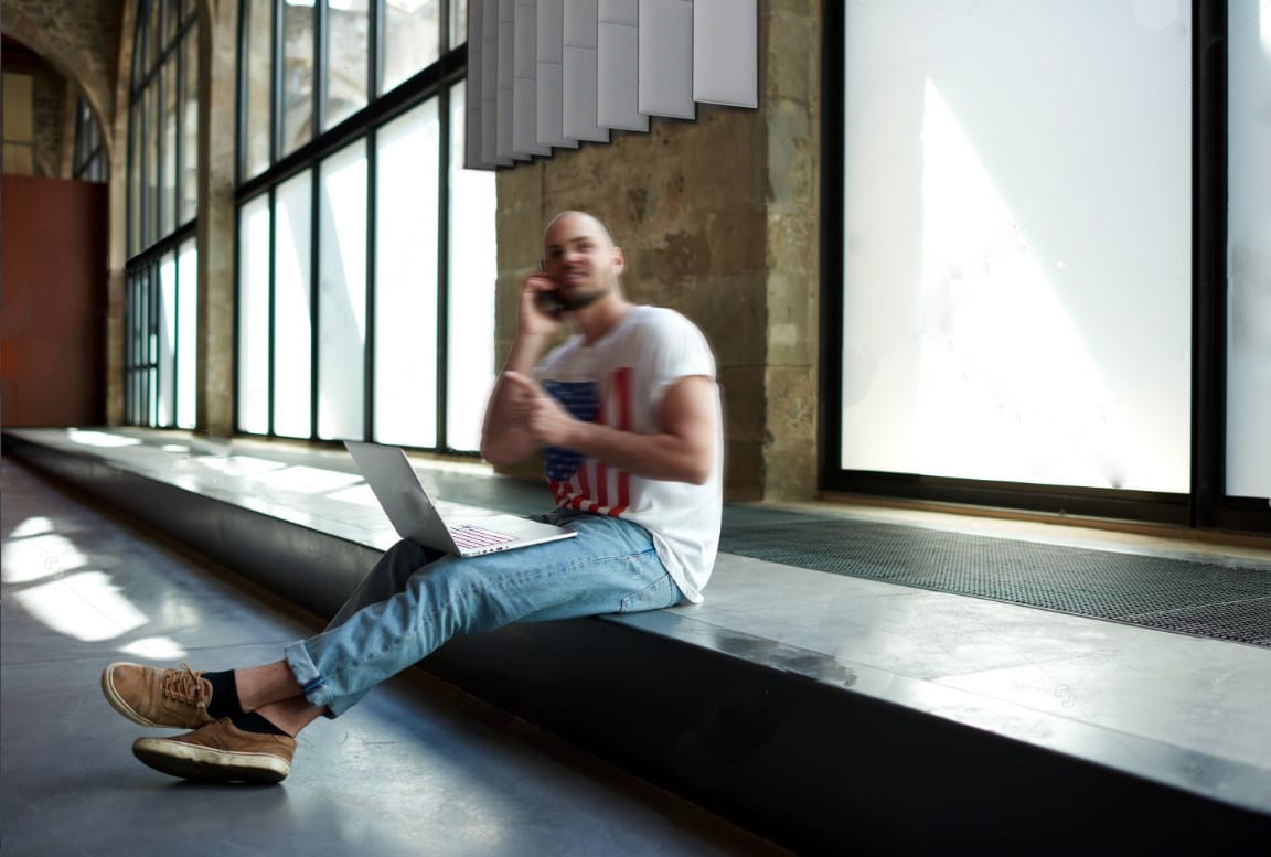 Акустическая панель из полиэфирного волокна Slalom Экоранж ARCH-00007637 - Вид №2