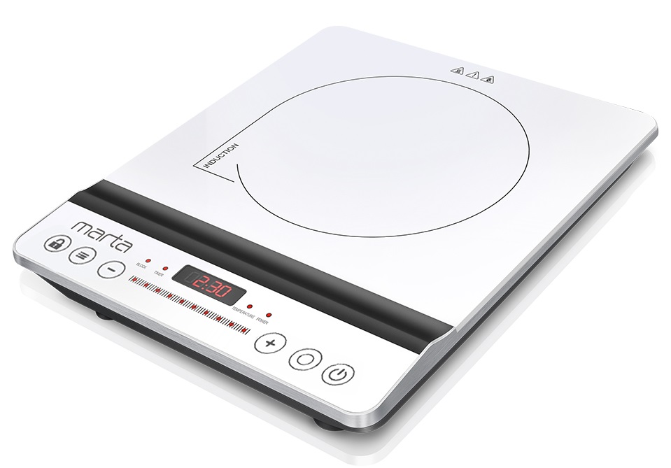 9058372 Плита компактная электрическая MARTA MT-HP4222B белый STDN-0093971