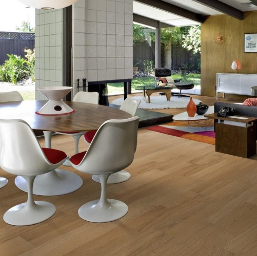 Паркетная доска Kahrs Дуб Бриз Линнея Полуматовая Гладкая 2600200569 - Вид №16