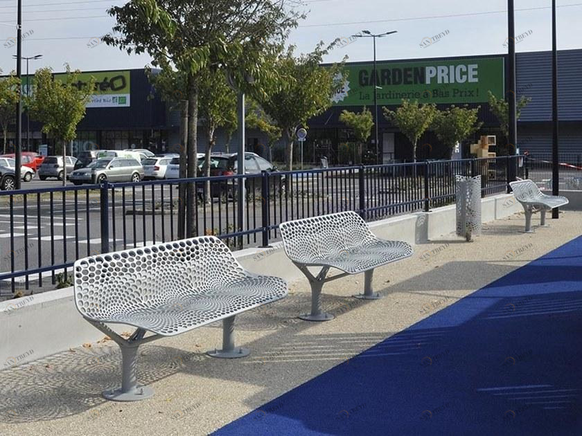 GHM-ECLATEC Скамья из металла со спинкой Keo sun-id-1356240