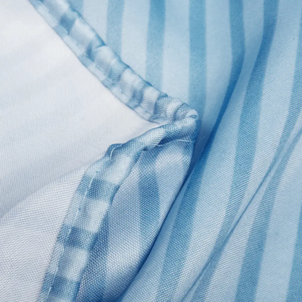 Штора для ванной Swensa Rapla 240x200 см полиэстер цвет голубой SWC-90 STLM-2054995 - Вид №3