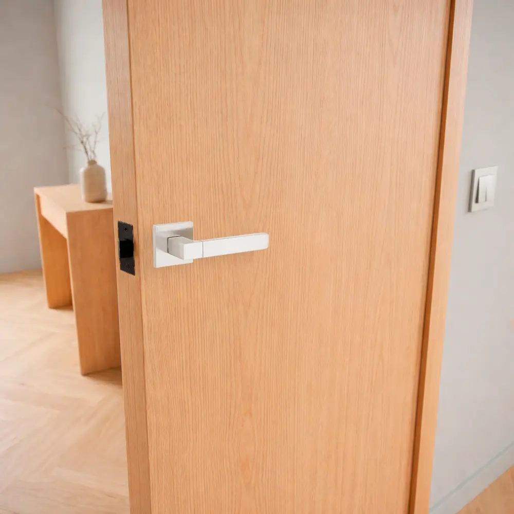 Дверная ручка на розетке Armex H-30101-A без запирания цвет никель STLM-2206027 - Вид №5