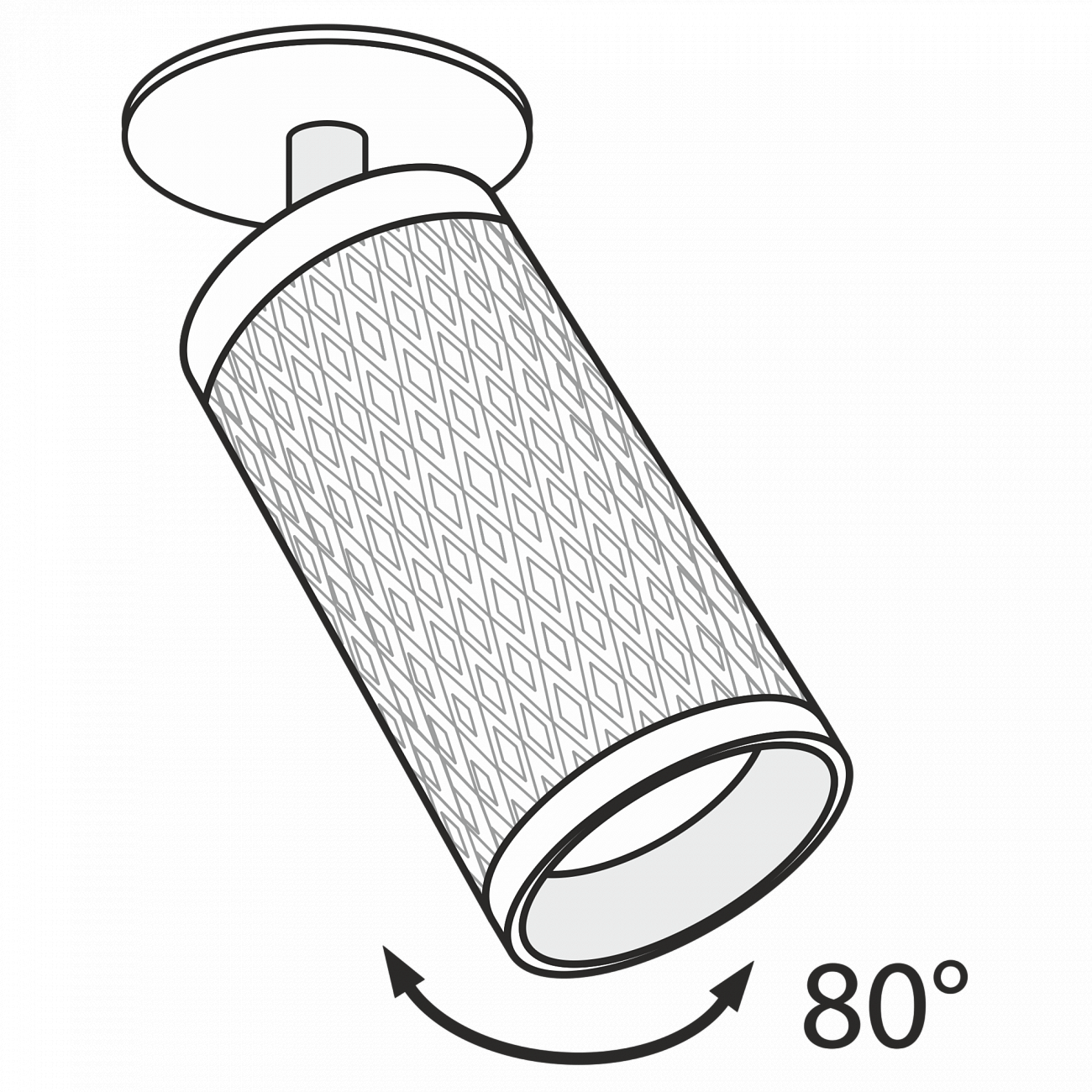 Спот потолочный поворотный с алюминиевым плафоном 19 см белый Alfa C037CL-01W TECHNICAL CEILING & WALL 00-3956968 Белый  - Вид №4