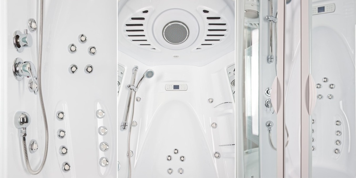 Закрытая душевая кабина Aquanet Taiti 110x110 без пара с г/м, прозрачное стекло 172278 - Вид №3