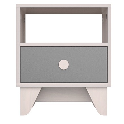 Прикроватная тумбочка Line серая ELLIPSE ELLIPSE LINE 351615 Бежевый;серый Santreyd  - Вид №1