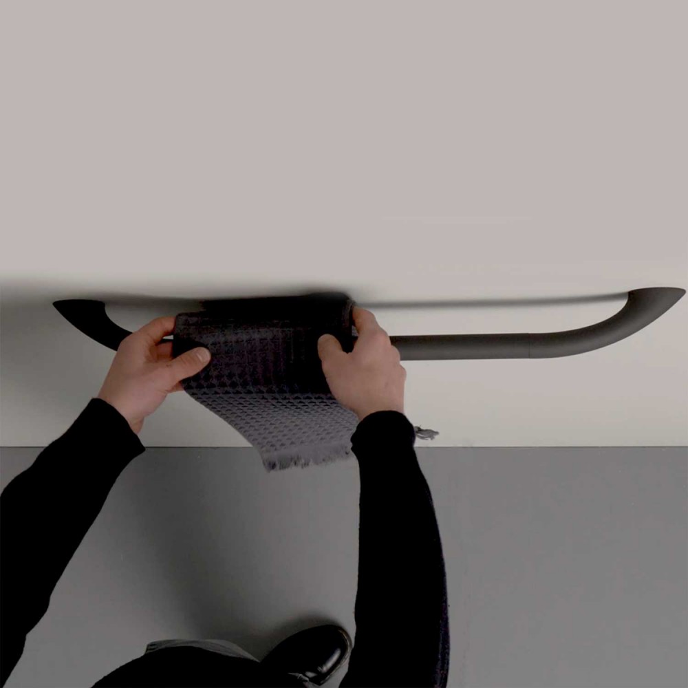 ST-M45-TSFAEVER Life Design Держатель для полотенец 45 см - Style  Тотальный мягкий антрацит  - Вид №2