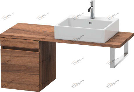 DS532107979 Шкафчик для компактной консоли DuraStyle #DS5321 400 x 478 мм Орех натуральный, декор Duravit