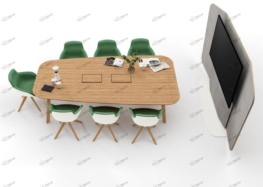 Sinetica Стол для переговоров из дерева с системой управления кабелями Stay sun-id-1448077