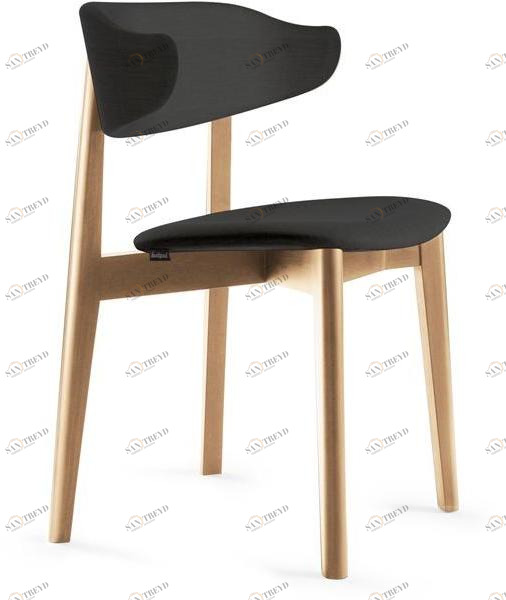 Deadgood Стул с открытой спинкой, обитый тканью  Sc1 