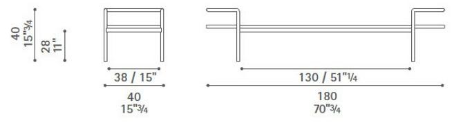 Poltrona Frau Скамейка из ясеня La collezione - mobili e complementi sun-id-1352358 - Вид №4