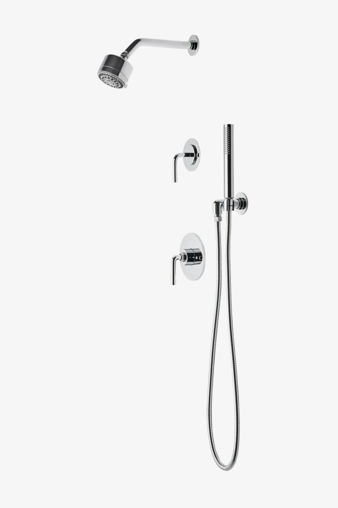 FLSP22 Комплект для душа Flyte с балансировкой давления с душевой лейкой 3 1/4 дюйма, ручным душем и переключающей ручкой Waterworks 