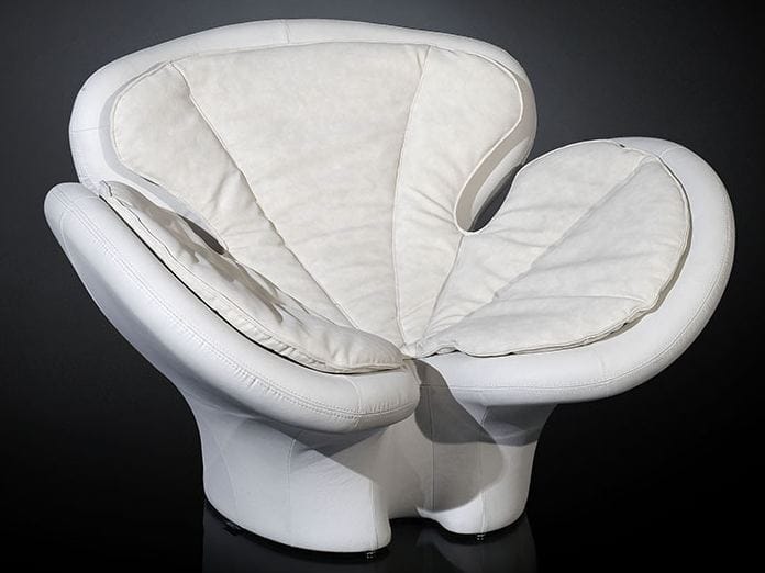 Кожаное кресло с подлокотниками Vgnewtrend Пансе ARCH-00134187