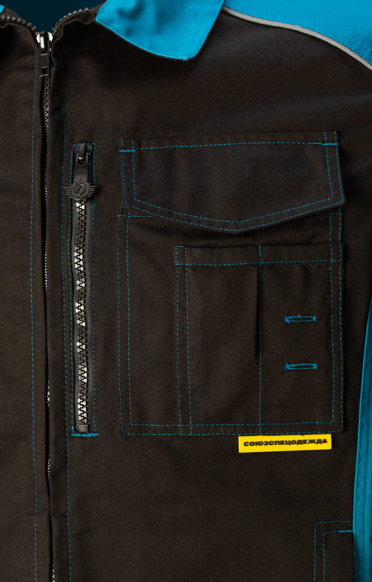5045252 Костюм NEW черный-аквамарин STATUS  Летняя спецодежда  размер 64-66/182-188  - Вид №6