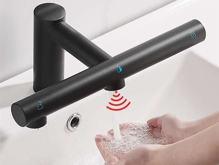 Инфракрасный кран для общественных туалетов с воздушными полотенцами Fontana Showers синий Синий ARCH-00027473 - Вид №1