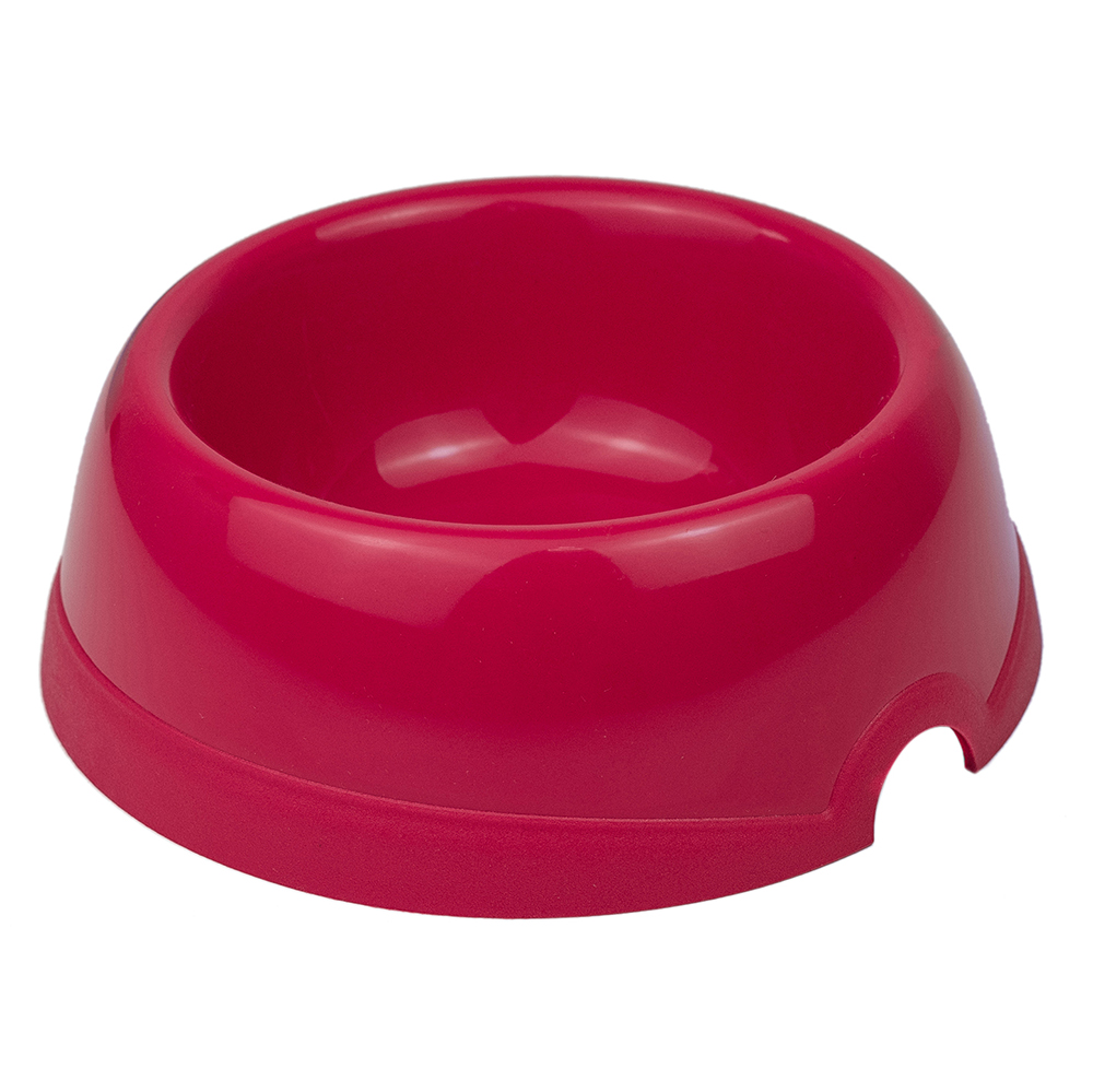 ПР0059353 Миска для животных пластиковая рубиновая 1200мл ХОРОШКА 