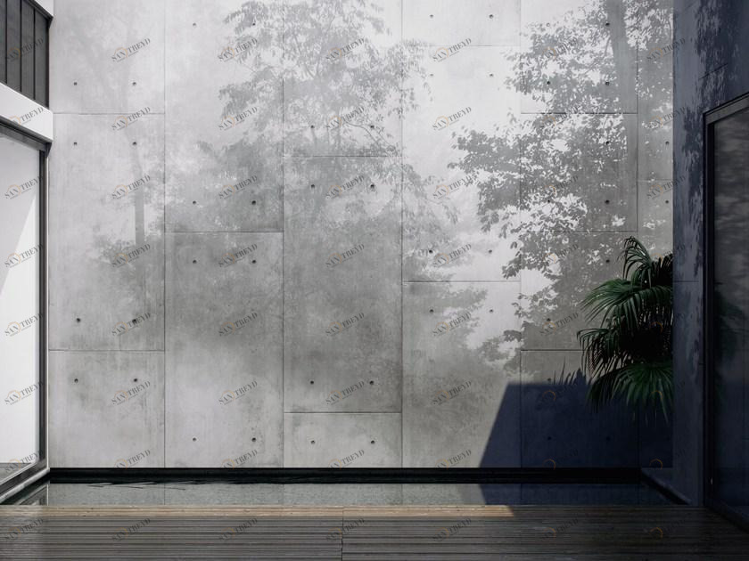 GLAMORA Моющиеся виниловые обои под стену с цветочными мотивами Shadow sun-id-1434673