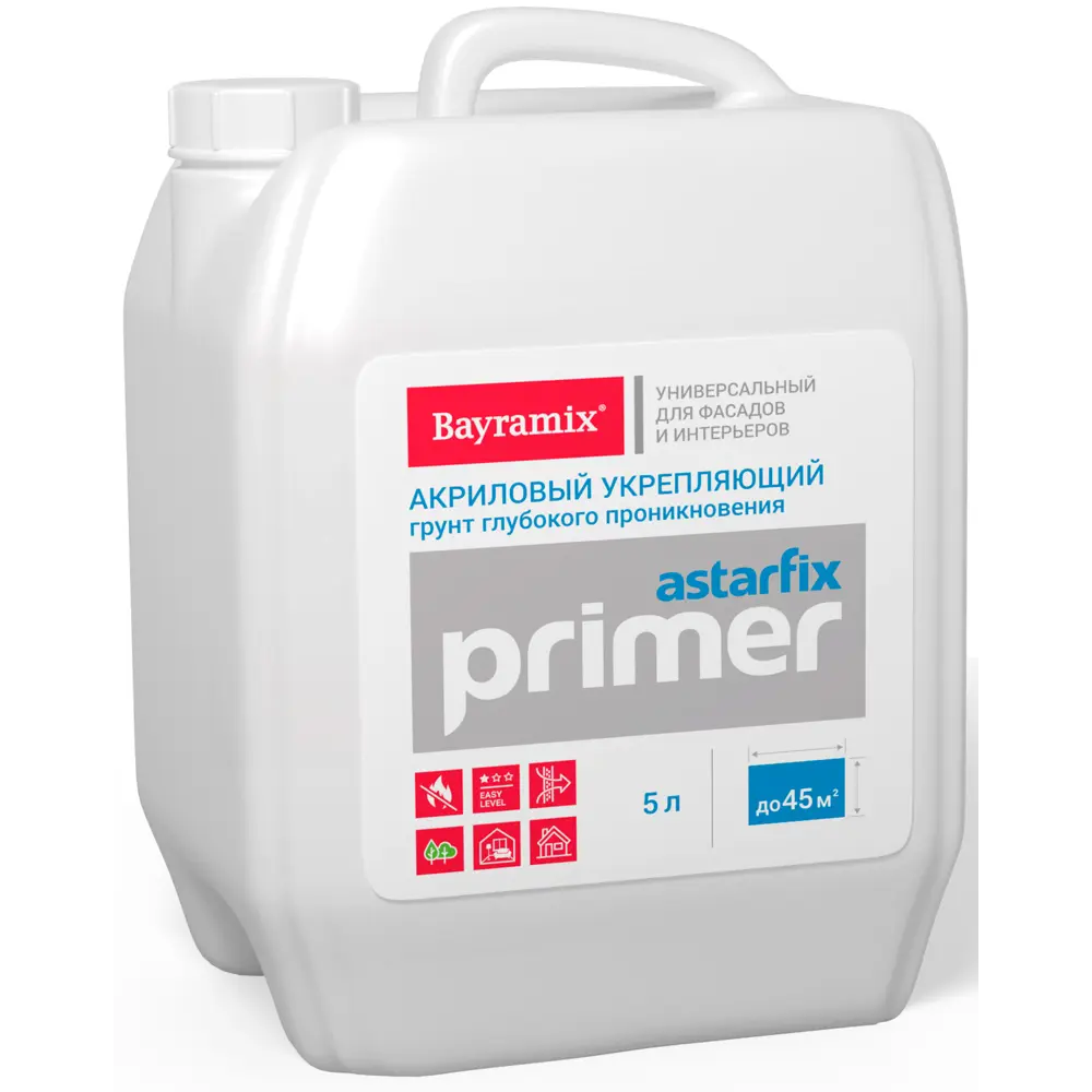 Грунтовка BAYRAMIX Astar-Fix универсальная для внутренних и наружных работ 5 л 85267957 STLM-0060667