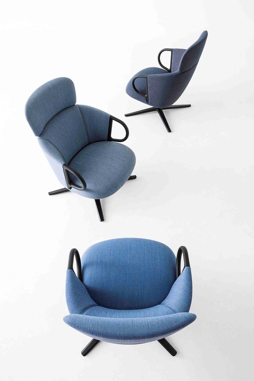 GABER Кресло из ткани с 4 спицами и высокой спинкой Cucaracha 394  - Вид №14