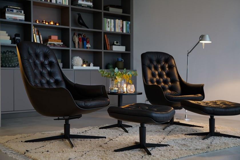 Sits Кожаное кресло с 4 спицами и подлокотниками Birds sun-id-1409759 - Вид №4