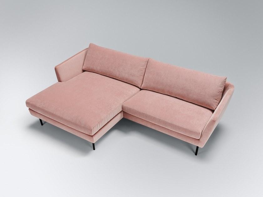 Sits 3-х местный бархатный диван с шезлонгом Betty sun-id-1492867 - Вид №1